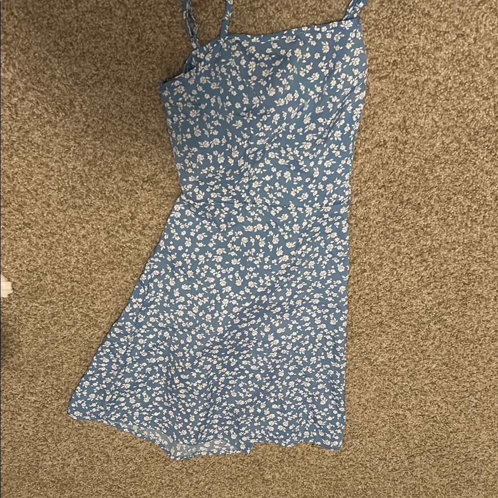 Blue Floral Dress